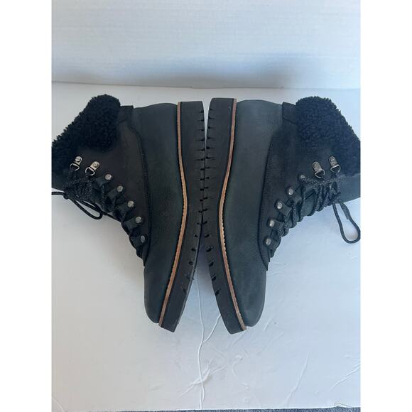 COLE HAAN BLACK LEATHER ZERO GRAND-EXPLORE WATERPROOF HIKER WINTER BOOTS SZ 10B - Picture 5 of 10